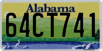 AL license plate 64CT741