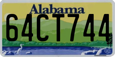 AL license plate 64CT744