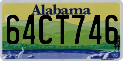 AL license plate 64CT746