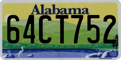AL license plate 64CT752
