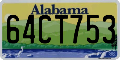 AL license plate 64CT753