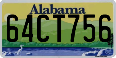 AL license plate 64CT756