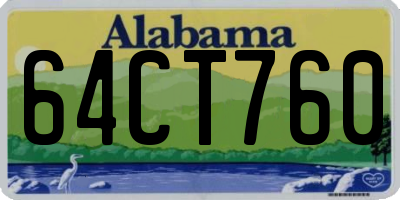 AL license plate 64CT760