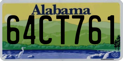 AL license plate 64CT761