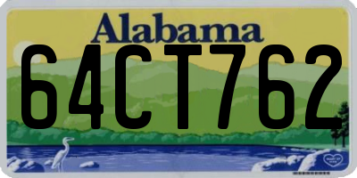 AL license plate 64CT762