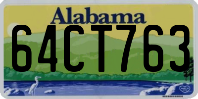 AL license plate 64CT763