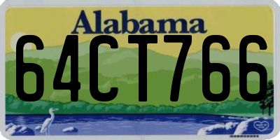AL license plate 64CT766