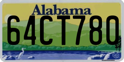 AL license plate 64CT780