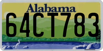 AL license plate 64CT783