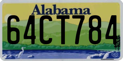 AL license plate 64CT784