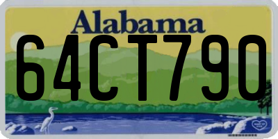 AL license plate 64CT790