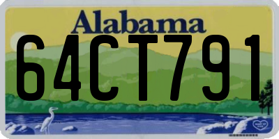 AL license plate 64CT791
