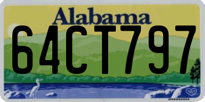 AL license plate 64CT797