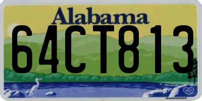 AL license plate 64CT813