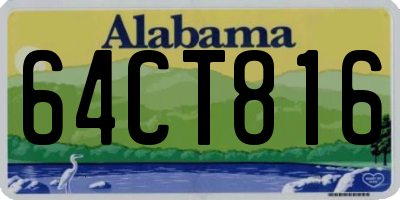 AL license plate 64CT816