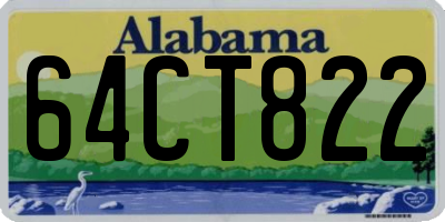 AL license plate 64CT822
