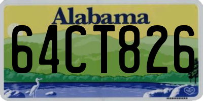AL license plate 64CT826