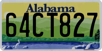 AL license plate 64CT827