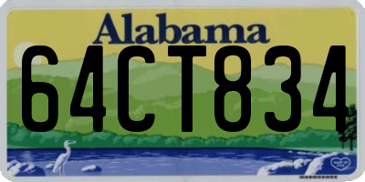 AL license plate 64CT834
