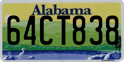 AL license plate 64CT838