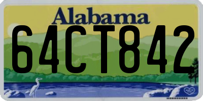AL license plate 64CT842