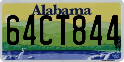 AL license plate 64CT844