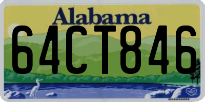 AL license plate 64CT846