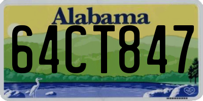 AL license plate 64CT847