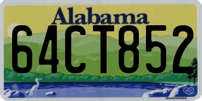 AL license plate 64CT852