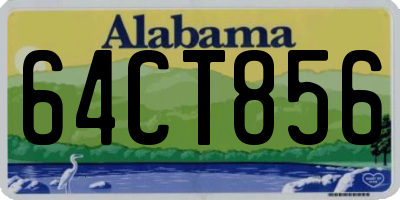 AL license plate 64CT856