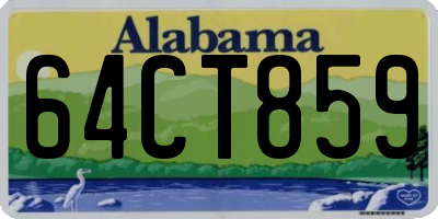 AL license plate 64CT859