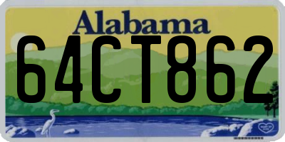 AL license plate 64CT862