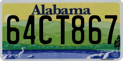 AL license plate 64CT867