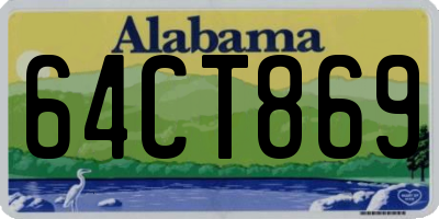 AL license plate 64CT869