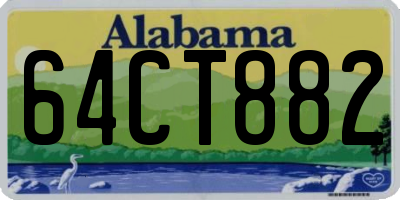 AL license plate 64CT882