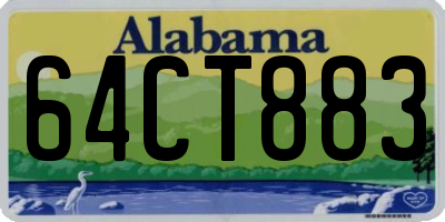 AL license plate 64CT883