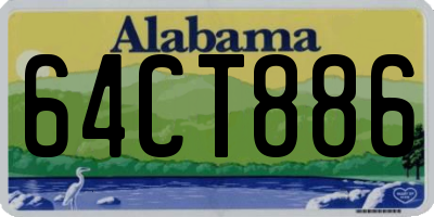 AL license plate 64CT886