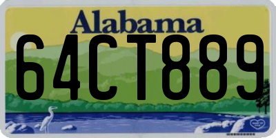 AL license plate 64CT889