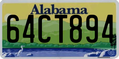 AL license plate 64CT894