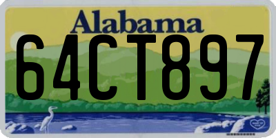 AL license plate 64CT897
