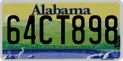 AL license plate 64CT898