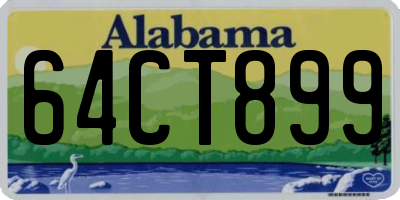 AL license plate 64CT899