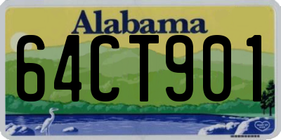 AL license plate 64CT901