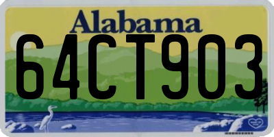 AL license plate 64CT903