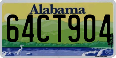 AL license plate 64CT904