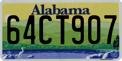 AL license plate 64CT907