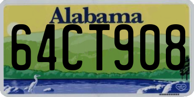 AL license plate 64CT908