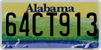 AL license plate 64CT913
