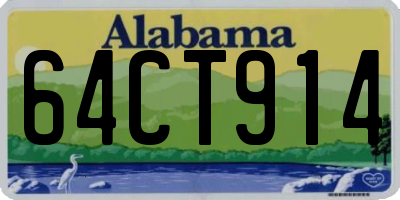 AL license plate 64CT914