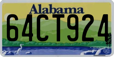 AL license plate 64CT924